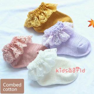 ^^-calcetines De encaje transpirables absorbentes desodorantes para bebés a la Moda