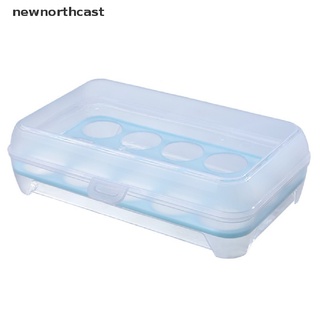 [newnorthcast] caja de almacenamiento de huevos transparente contenedor de almacenamiento de alimentos refrigerador caso de alimentos caja de plástico