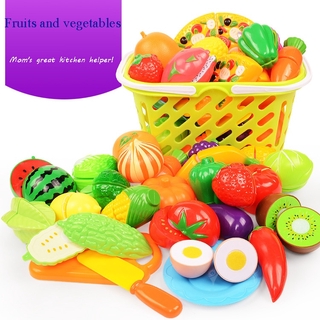 Brinquedo infantil de papel, plástico, frutas, brinquedos, vegetais, comida, cozinha, bebê, clássico, brinquedos educativos infantis (3)