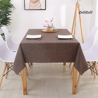 bilibili Rectangular Linen Anti-scalding Waterproof Tablecloth Dustproof Table Cover (6)