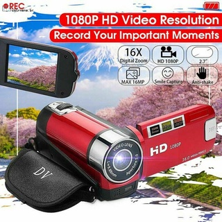 Videocámara 1080P HD cámara de video digital TFT LCD 24MP 16X Zoom DV AV visión nocturna gato