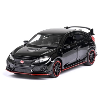 Kereta mainan kanak Honda Civic modelo de coche juguetes, simulación de aleación coche de juguete, coche de retorno