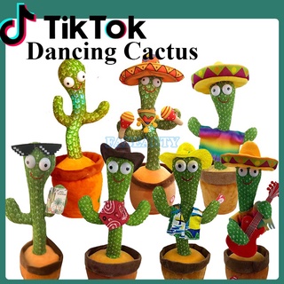 Juguete De Baile De Cactus Electrónico Cantando Y Bailando Cumpleaños Juguetes De Peluche Talk Record Divertido Muñeca Educación Infantil