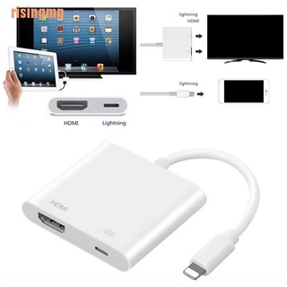 Risingmp¥~ Lightning Digital AV adaptador 8Pin Lightning a HDMI Cable para iPhone 8 7 X iPad