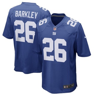 NFL camisetas de fútbol para hombre de nueva York Giants #26 Saquon Barkley fútbol Jersey azul blanco rojo