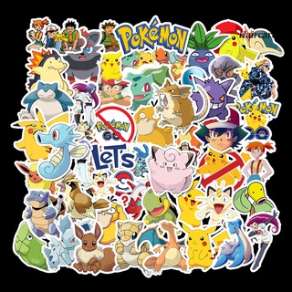 Haircare 50Pcs Decals Anime Pokemons Printing Luggage Decoration Waterproof Cartoon Anime Laptop Graffiti Stickers for Laptop (1)
