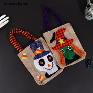 quecaokahai - bolsa de lino para halloween, diseño de halloween, bolsa de caramelo