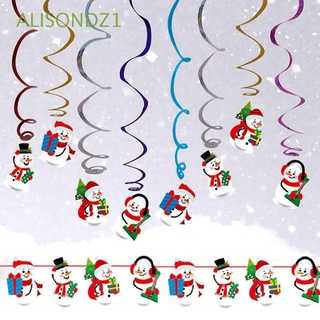 Alisondz1 Ornamentos/colgante Espiral De árbol De navidad/papá Noel/hogar/Sala De Estar/Festival