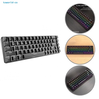toworld Rechargeable Mechanical Keyboard 68 Keys 2.4GHz Bluetooth-compatible 4.0 Type-C Mechanical Keyboard Ergonomic for Office (1)