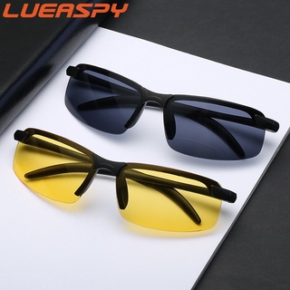 Lueaspy Gafas de sol para hombre Gafas de conducción diurna y nocturna Gafas de sol polarizadas que cambian de color inteligente