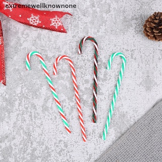 enco 6 piezas decoraciones navideñas de plástico caña de caramelo navidad colorida muletas más grandes nuevo