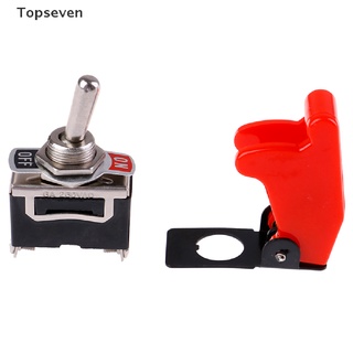 Topseven Toggle Switch Cover ON/OFF Switch Metal Lever Car Dash Light with Missile Cover .