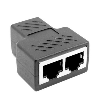 [shanhe] Adaptador divisor Rj45 1 a 2 formas doble hembra puerto gato5/6 Lan cable Ethernet