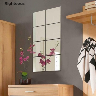 Righteous/ 16 piezas DIY espejo azulejo espejo espejo película autoadhesiva pegatina de papel Popular