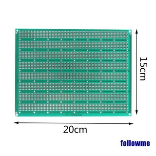 (followme) placa pcb 15*20cm diy placa de circuito de una sola cara electrónica de soldadura