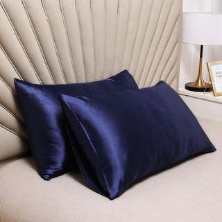 Funda de almohada de seda suave satinada de 48 x 74 cm con sensación de alta calidad fresca y H6K8 (4)