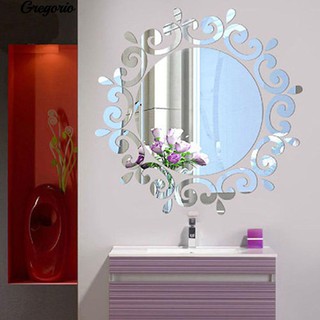 G moderno espejo 3D efecto de pared pegatina de la habitación de la habitación Mural arte DIY decoración del hogar