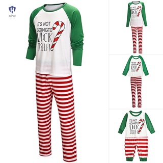 2 piezas de la familia de coincidencia de ropa para navidad pijamas conjunto de impresión tira de navidad ropa de dormir ropa de dormir ropa de dormir