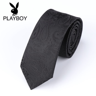 playboy hombres negocios ropa formal estrecha corbata 6 cm casual caja de regalo corbata coreana boda lazo masculino