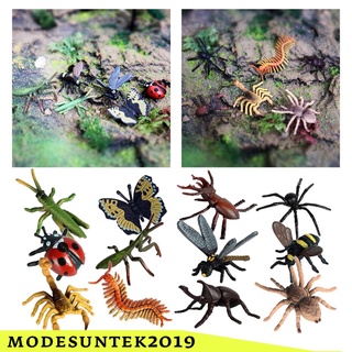 [modelok] 12 piezas Mini Figuras Realistas De insectos/escorpión/bee/decoración