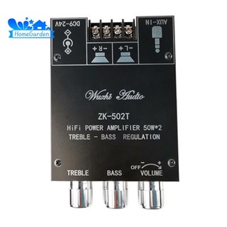 Bluetooth Subwoofer 50W+50W ecualizador de Audio potencia Amp tono Bass agudos HiFi estéreo TP 6D2 Aux placa amplificadora
