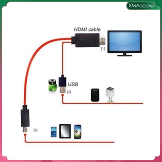 cable micro usb a hdmi tv aus lead 1080p para samsung galaxy s5 s4 s3 note