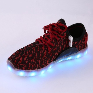 Tenis/zapatos luminosos Led luminosos Usb recargables con cordones 0510