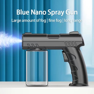 psa 280ml inalámbrico nano luz azul vapor spray desinfección pulverizador pistola de carga usb csc
