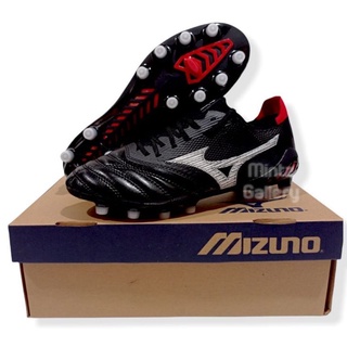 Mizuno Morelia Neo 3 Beta negro blanco rojo FG zapatos de fútbol
