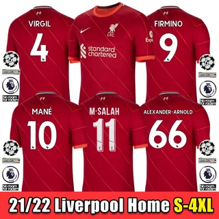 2021-22 Liverpool casa camisa talla S-4XL fútbol 21/22 manga corta hombre fans jersey