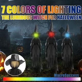 [Marsoc] brujas iluminadas con estacas decoraciones de Halloween al aire libre brujas gritando PJMP