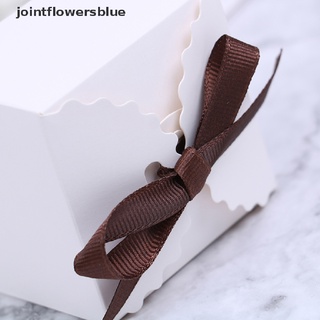 jbco 10pcs vintage retro blanco y kraft caja de papel de boda favor caja de regalo con cinta jalea (6)