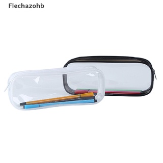 [flechazohb] estuche de plástico suave transparente para estudiantes, pvc, bolsa transparente