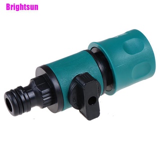 [Brightsun] Válvula de plástico con conector rápido de jardín manguera de riego interruptor adaptador