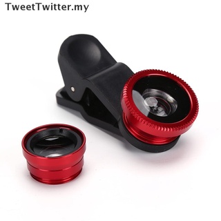 [TweetTwitter] lente de cámara Macro Universal con Clip 3 en 1 de ojo de pez 0.67X para celular/nuevo MY