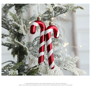 Lansel 2 piezas/paquete combinación colgante de cinco puntas decoraciones estrella de navidad helado nuevo año nuevo muñeco de nieve casa árbol de navidad (5)