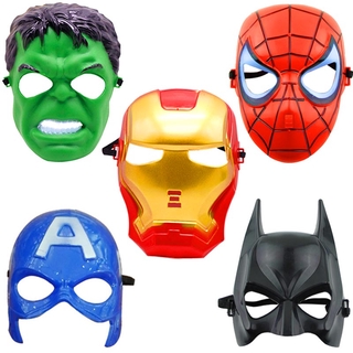 Spider-Man Mask Batman Iron Man Captain America Cosplay Prop Adult Children Toys Halloween Party Kids gift for