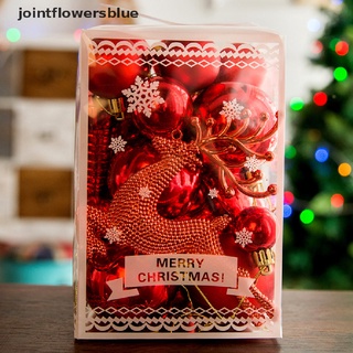 jbco 30 unids/caja de navidad purpurina bola adornos árbol de navidad bola colgante fiesta decoración jalea