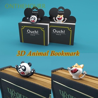 onthehourr regalo de dibujos animados estilo animal panda suministros escolares marcadores nuevo creativo shiba inu divertido papelería pvc libro marcadores