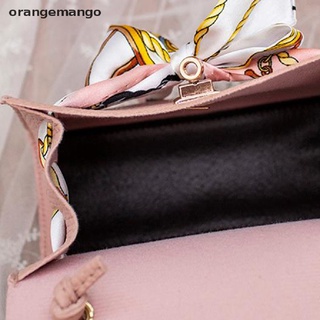 orangemango cuadrado sling bolso bolso bolso de las mujeres bolsas de viaje regalo crossbody bolso con bufanda co