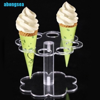 Abongsea - soporte de cono de acrílico (8 agujeros, 8 agujeros, soporte transparente)