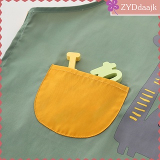 delantal de niño con bolsillo impermeable anti-aceite pintura para hornear delantales