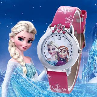frozen niños de dibujos animados reloj de princesa relojes niñas lindo reloj de cuarzo