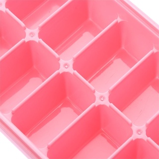 TASKER herramientas de cocina cubitos de hielo bandeja congelador congelador molde fabricante de hielo 16 cavidades con tapa cubierta cubitos de hielo caja de gelatina/Multicolor (7)
