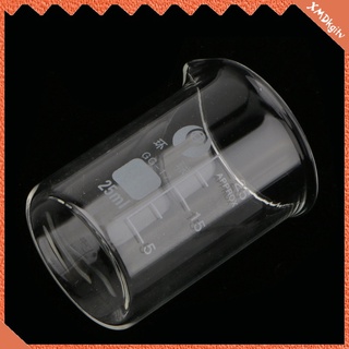 vaso de vidrio borosilicato gruesa forma baja - 25 ml