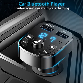 pwco bluetooth versión 5.0 fm transmisor reproductor de coche kit de tarjeta cargador de coche quick fad