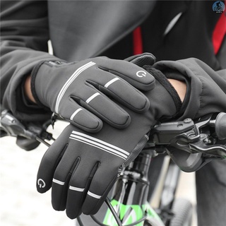 guantes de ciclismo al aire libre deporte de invierno guantes de ciclismo térmico de lana táctiles pantalla deporte al aire libre esquí escalada motocicleta bicicleta guantes impermeables (7)