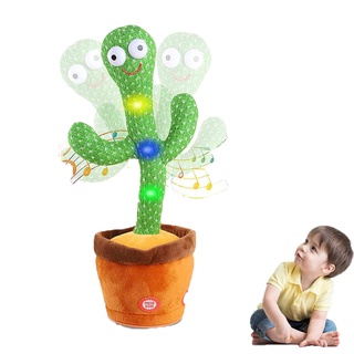 Cactus bailarín Imitador Recargable usb Repite voces Juguete niños Dancing