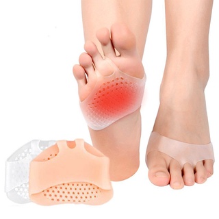 🙌 1 par de zapatos de tacón alto de silicona suave antideslizante para proteger el cuidado del pie alivio del dolor en las plantillas de Gel invisibles de media yarda delanteras WTKJ