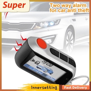 Inn*A93 llavero Fob LCD mando a distancia dos vías coche vehículos sistemas de alarma (4)